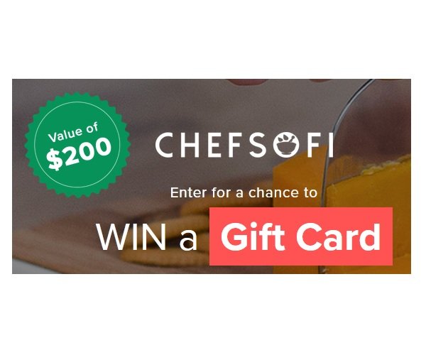 ChefSofi Gift Card Giveaway - Win A $200 Gift Card