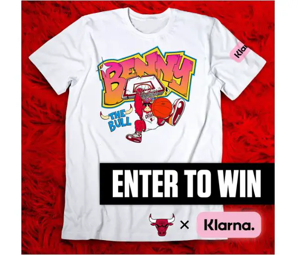 Chicago Bulls X Klarna Sweepstakes - Win A Benny The Bull T-Shirt (100 Winners)