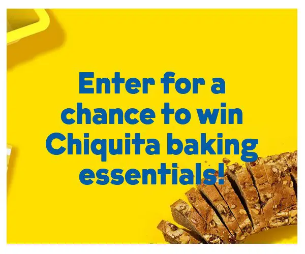 Chiquita Banana Bread Day Contest - Win A Baking Tray And Banana Bread Mix (25 Winners)