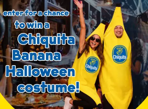 Chiquita Banana Costume Giveaway - Chiquita Banana Halloween costumes; 375 Winners