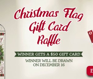 Christmas Flag Gift Card Giveaway