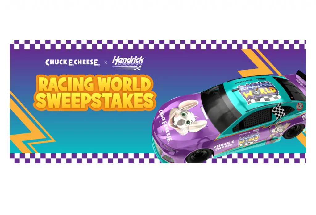 Chuck E Cheese Racing World Sweepstakes - Win A Party For 12, Merch & More