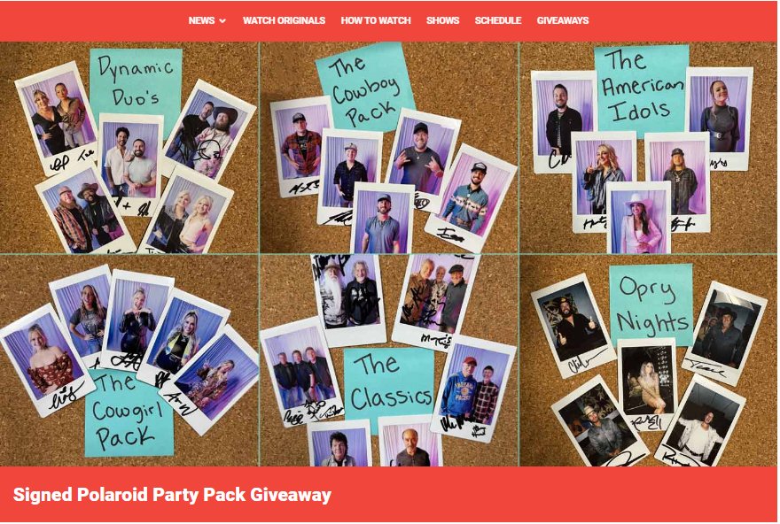 Circle All Access Signed Polaroid Party Pack Giveaway – Win A Set Of Polaroid Photos Signed By Musicians From Different Genres (6 Winners)