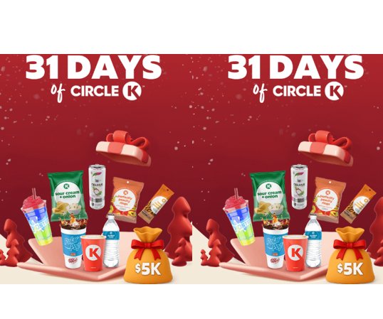 Circle K 31 Days Of Circle K Instant Win Game – Win Cash, Gift Cards, Snacks, And More (400,000 Winners)