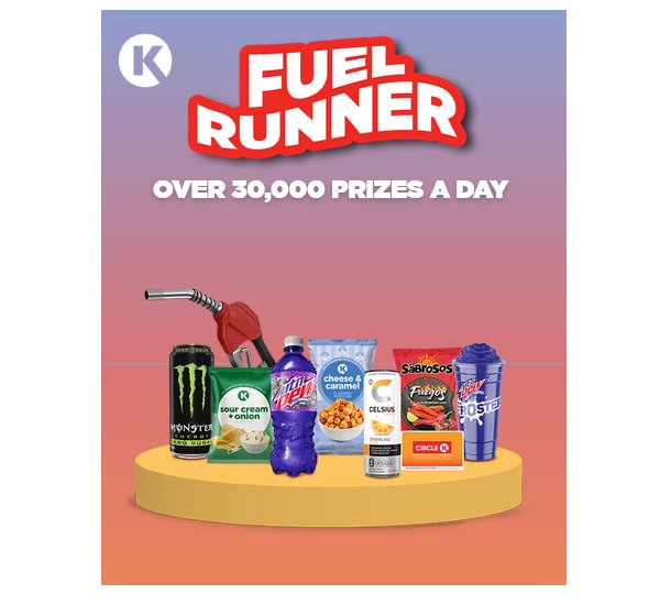 Circle K Fuel Runner Instant Win - Win A $2,000 Gift Card & More