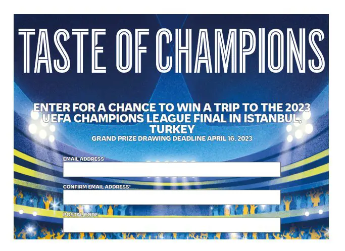 Circle K UCL Sweepstakes - Win A Trip For 2 To Istanbul For The UEFA Champions League Final