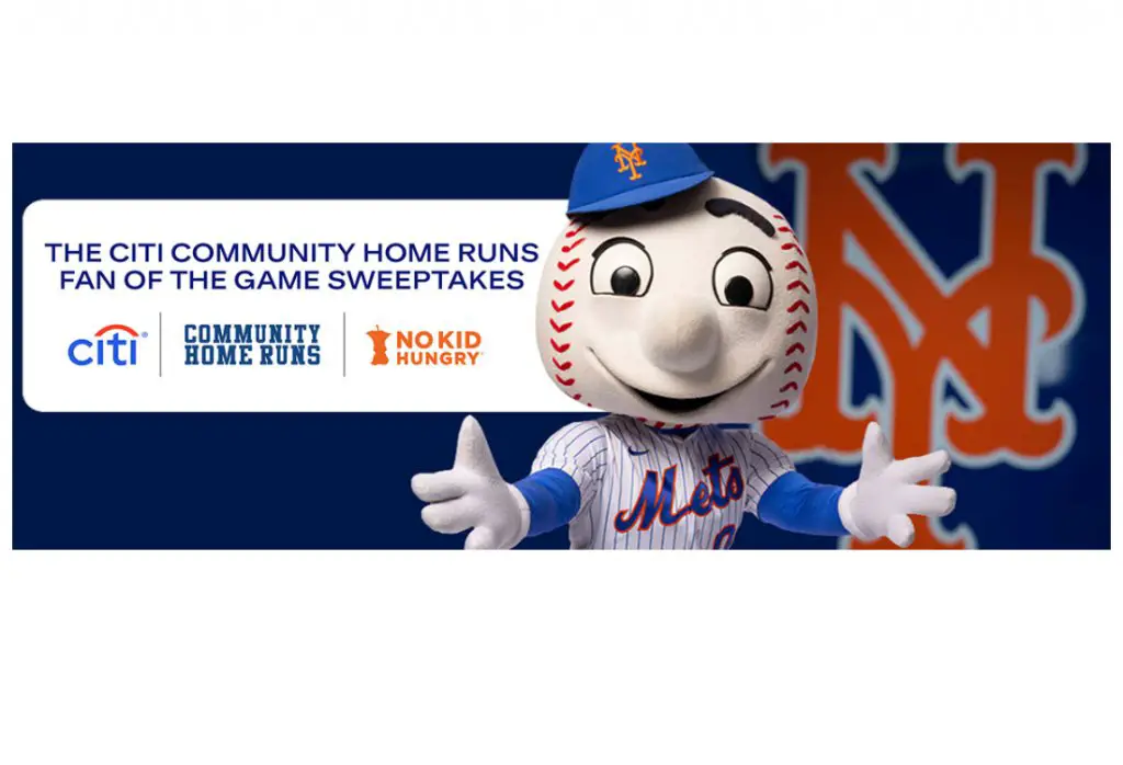 Citibank Community Home Runs Fan Of The Game 2024 Sweepstakes - Win A Trip For 2 To A New York Mets Spring Training Game