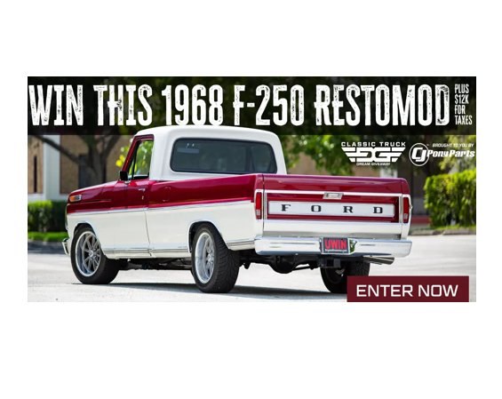 Classic Truck Dream Giveaway – Win A 1968 Ford F-250 + $12,000 For Taxes