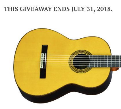 Classical Guitar Sweepstakes