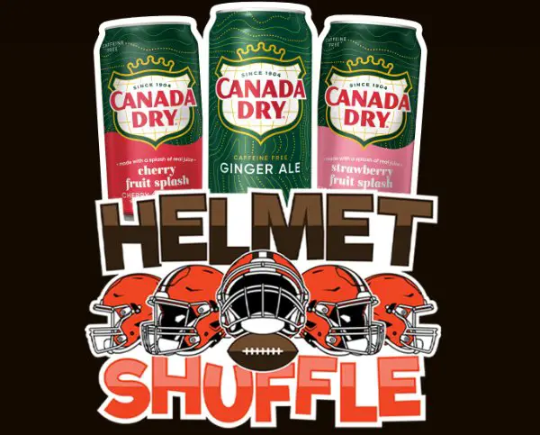 Cleveland Browns Canada Dry Helmet Shuffle Sweepstakes - Win 2 Game Tickets + Canada Dry Helmet Shuffle Expereince