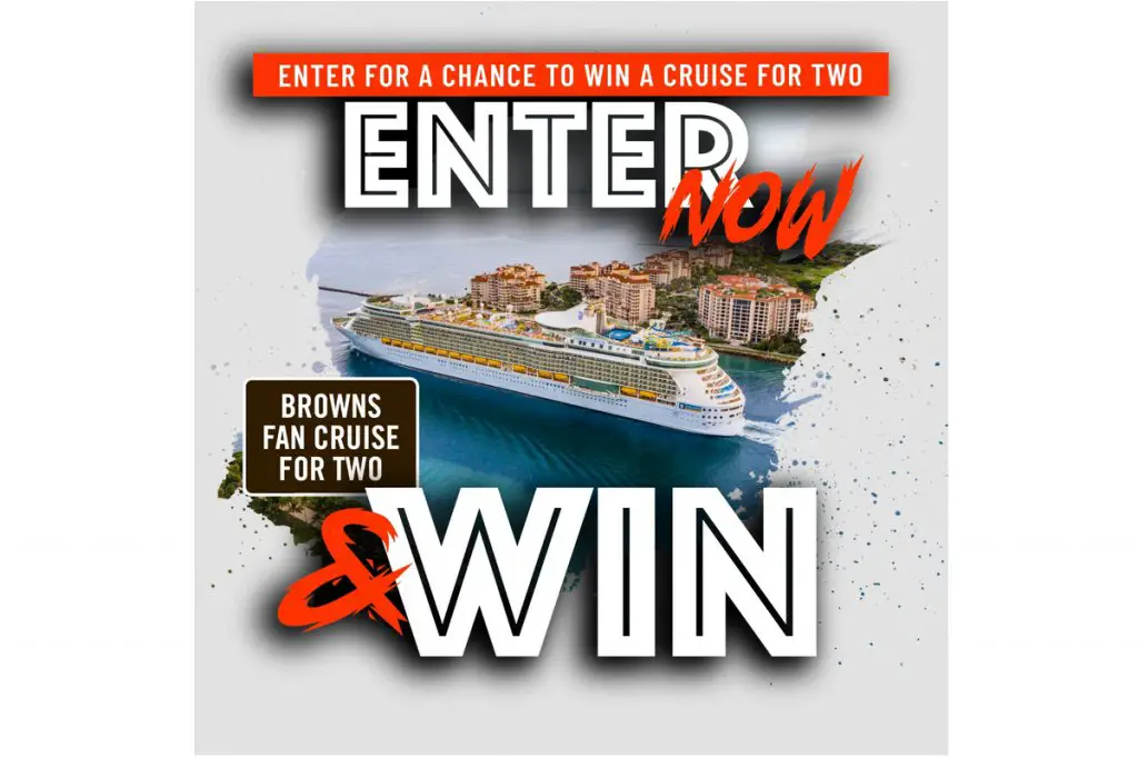 Cleveland Browns Seaside Events Browns Fan Cruise For Two Sweepstakes - Win A Cruise For Two, Gifts And More