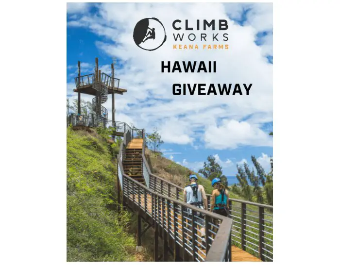 Climb Works Win A Trip To Hawaii Win A Trip For Two To Oahu