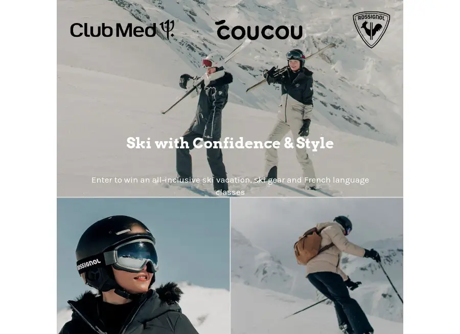 Club Med Win An All-Inclusive Ski Trip, Ski Gear, & Language Courses Club Med Sweepstakes - Win A Getaway For Two To Club Med Québec Charlevoix