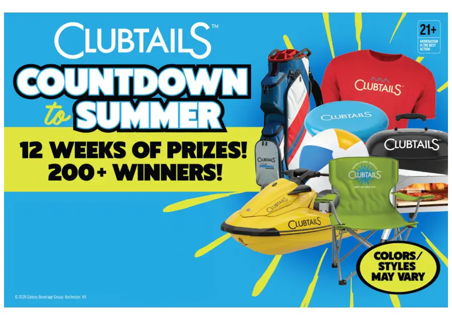 Clubtails Cocktails Countdown To Summer Sweepstakes - Win A Jetski Or Official Merch