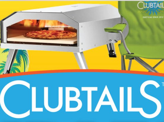 Clubtails Cocktails Summer Sweepstakes - Win a pizza oven, pool float, beach balls or camping chairs