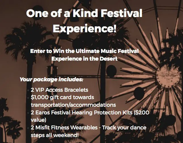 Coachella VIP Trip Sweepstakes