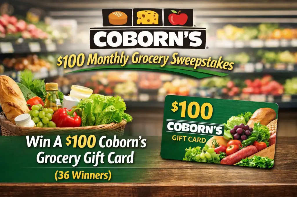 Coborn’s $100 Monthly Grocery Sweepstakes – Win A $100 Coborn’s Grocery Gift Card (72 Winners)