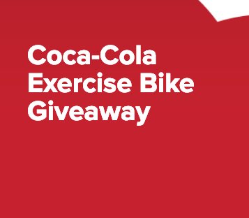 Coca-Cola Exercise Bike