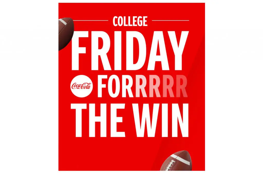 Coca‑Cola Friday For The Win 2026 Football Sweepstakes - Win Two Tickets To A College Or NFL Game & More