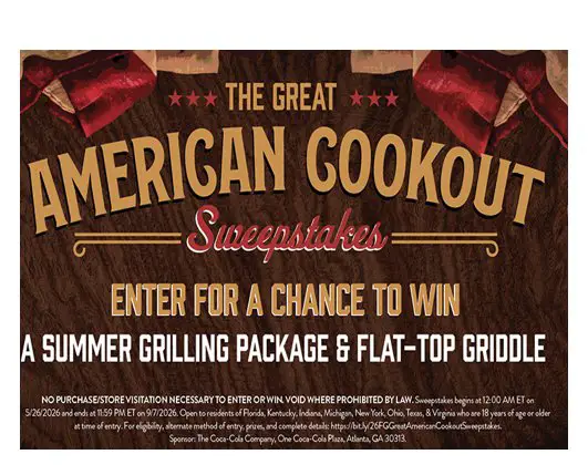Coca-Cola Great American Cookout Sweepstakes
