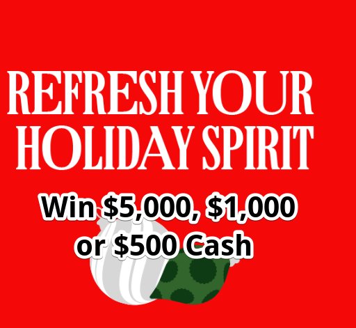 Coca-Cola Holiday Magic Match Sweepstakes - Win $5,000, $1,000 or $500 Cash