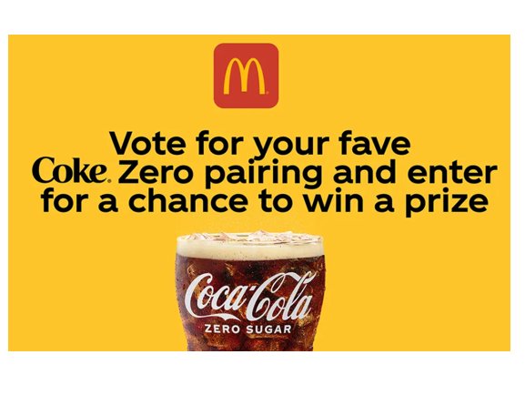 Coca‑Cola McDonald’s Pairing Sweepstakes - Win a $1,000 McDonald’s Gift Card {Free Meal For A Year}