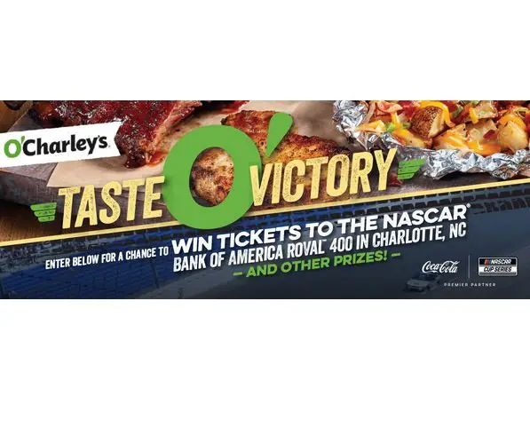Coca-Cola O’Charley’s Stock Car Racing Getaway Sweepstakes - Win NASCAR Weekend Race Tickets and More