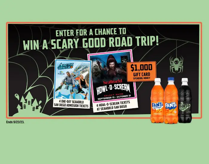 Coca-Cola Scary Good Road Trip Sweepstakes - Win Tickets To SeaWorld And More