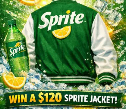 Coca Cola Sprite Swag Jacket Sweepstakes - Win a $120 Sprite Jacket (120 Winners)