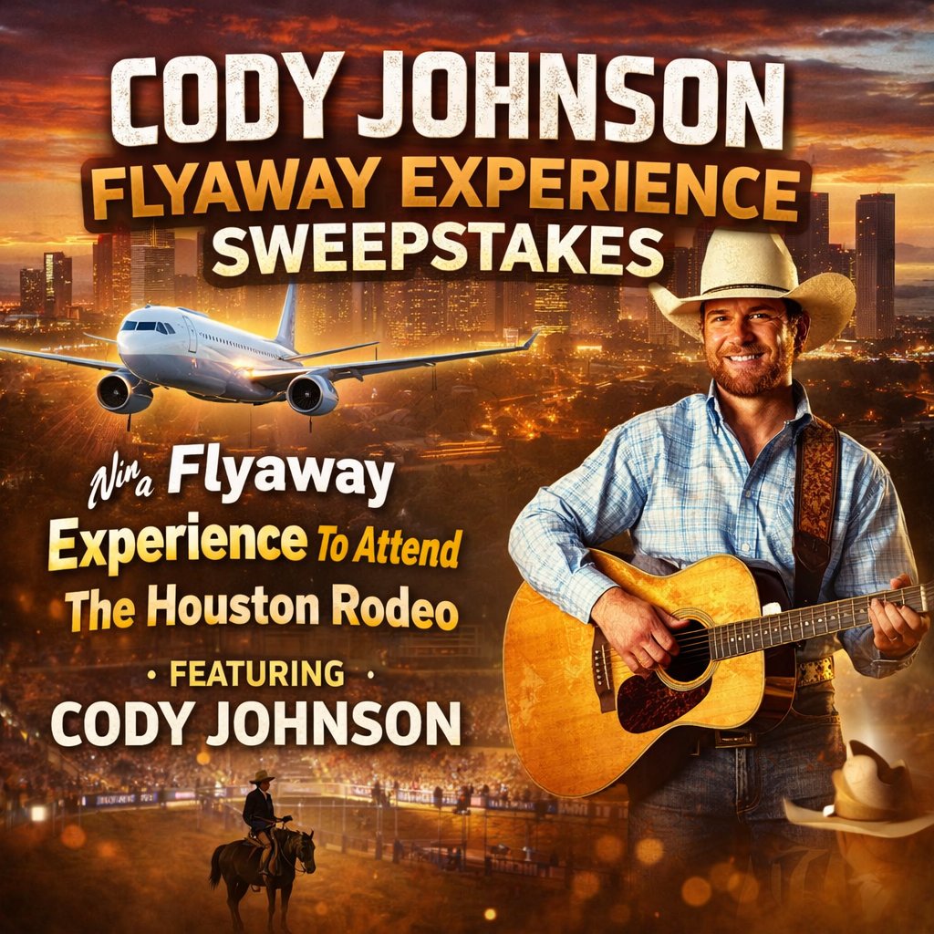 Cody Johnson Flyaway Experience Sweepstakes – Win A Trip To Attend The Houston Rodeo Featuring Cody Johnson