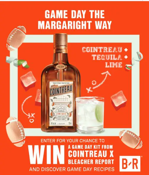 Cointreau Game Day Sweepstakes – Win A Cointreau Bar Kit (150 Winners)