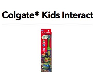Colgate Kids Interactive Toothbrush Giveaway