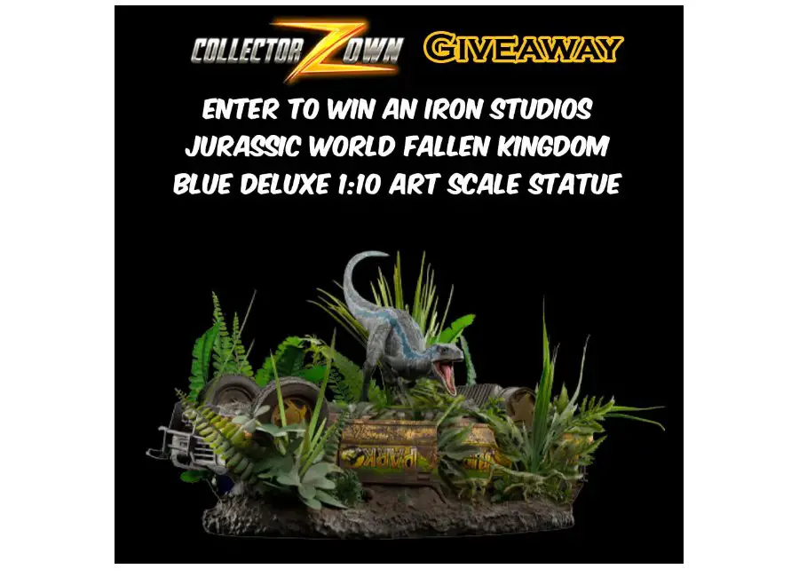 CollectorZown Giveaway - Win An Iron Studios Jurassic World Fallen Kingdom Statue