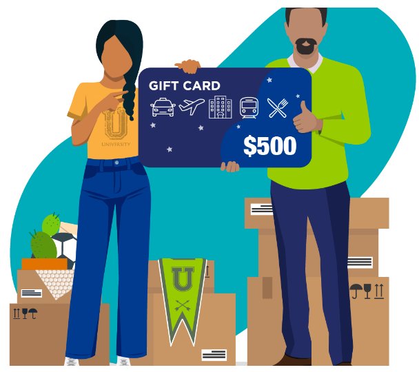 College Ave Summer Parent Sweepstakes - Win A $500 Visa Card For College Move-In Day (10 Winners)