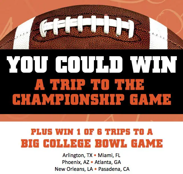 College Football Sweepstakes