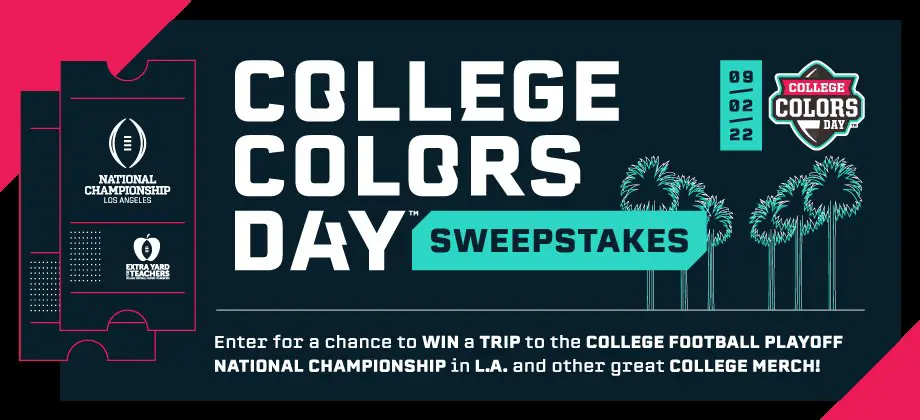 Collegiate Licensing College Colors Day Sweepstakes - Win A $4,750 Trip To Los Angeles & More