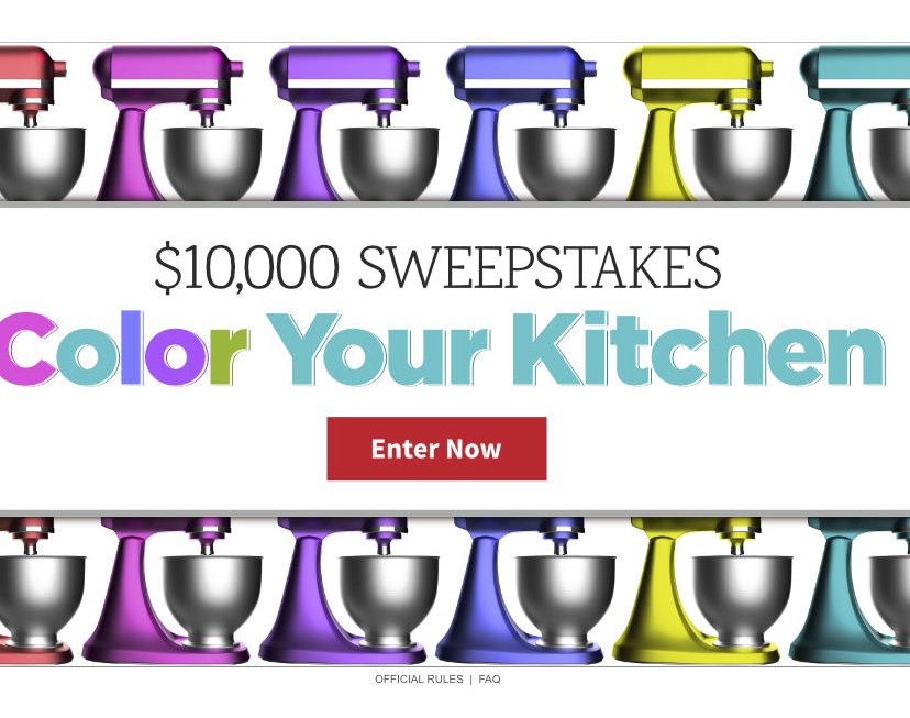 Color Your Kitchen $10,000 Sweepstakes