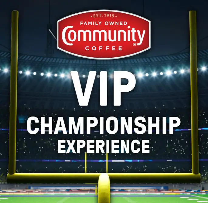 Community Coffee VIP Championship Experience Instant Win Game & Sweepstakes – Win A Trip For 4 To Houston For The College Football Championship