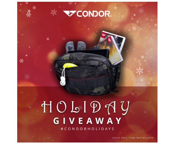 Condor Outdoor Products Holiday Tech Pouch Giveaway 2023 - Win A Tech Bag