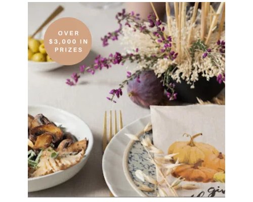 Connected Apparel Holiday Hosting Delights Giveaway - Win A $3,000 Prize Package Including  Gift Cards, A Mini Diffuser & More