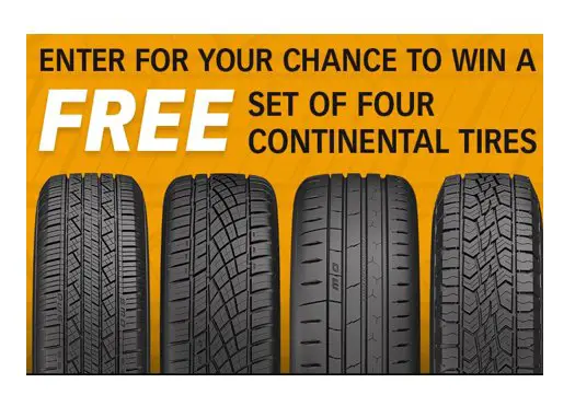 Continental Tire PowerNation Spring 2023 Sweepstakes - Win A Set Of 4 Tires Worth $1,200