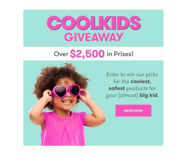 Coolkids Giveaway - Win Kids' Mattress, Bike, Shopping Credits and More