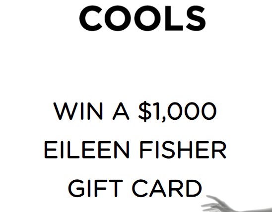 COOLS x Eileen Fisher August 18 Giveaway