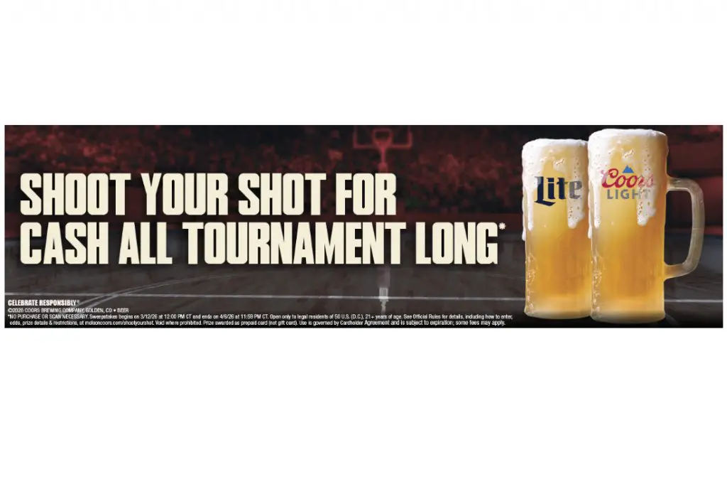 Coors Light & Miller Lite Shoot Your Shot Sweepstakes - Win A $500 Prepaid Card (6 Winners)