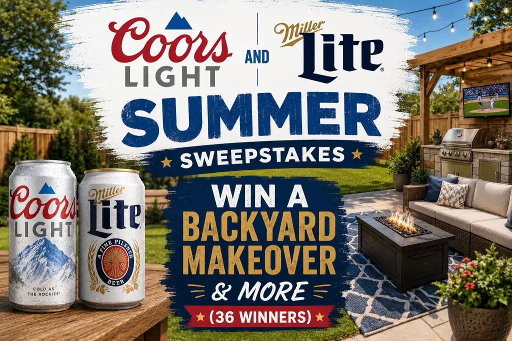 Coors Light and Miller Lite Summer Sweepstakes – Win $15,000 For A Backyard Makeover