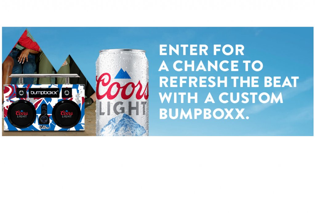 Coors Light NER Music Sweepstakes - Win A Bumpboxx Bluetooth Speaker ...