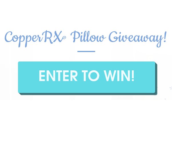 CopperRX Pillow Giveaway - Win A Memory Foam Bed Pillow