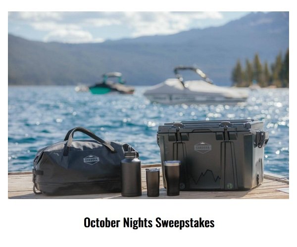 Cordova Outdoors October Nights Sweepstakes - Win Outdoor Gears and More