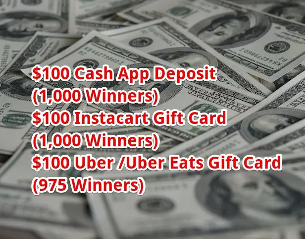 Corona Cinco 2024 Sweepstakes - Win $100 Gift Card For Instacart & Uber Or $100 Cash