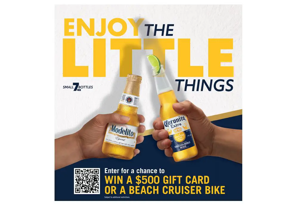 Corona Enjoy The Little Things Sweepstakes - Win A $500 Gift Card Or A Beach Cruiser Bicycle